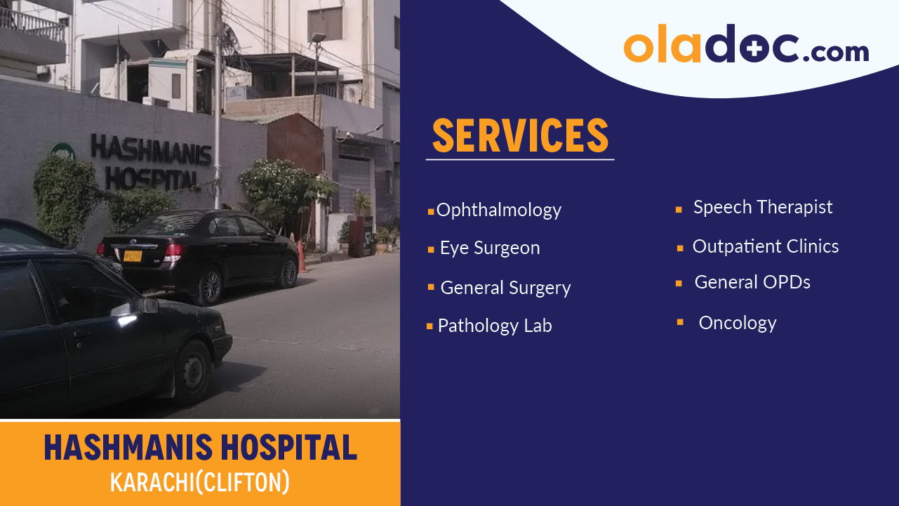 Services Offered by Hashmanis Hospital Karachi (Clifton)